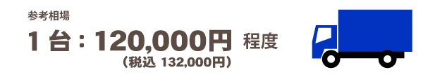 ４トントラックパック　30,000円（税込33,000円）～