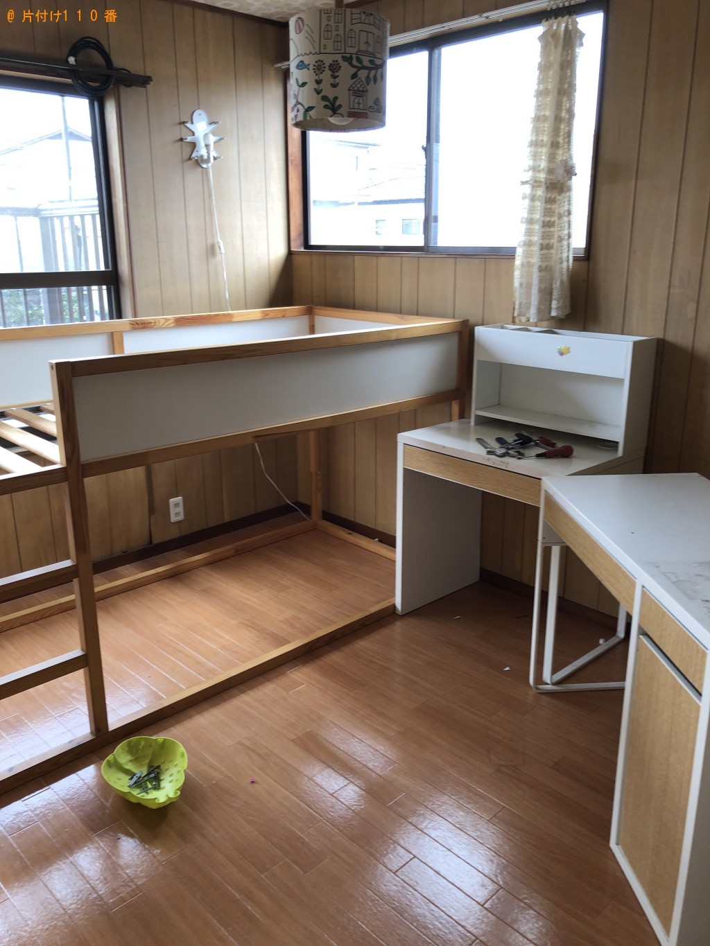 【北九州市小倉南区】冷蔵庫、デスク、ロフトベッドの回収・処分
