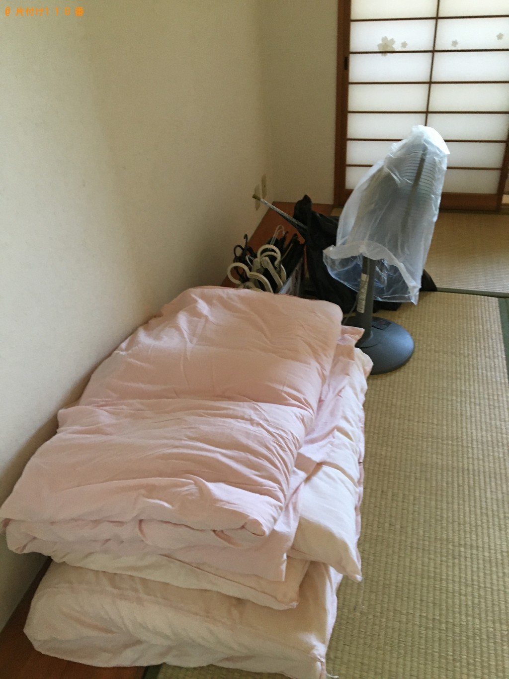 【藤岡市】ドラム式洗濯機、扇風機、布団、家庭ごみの回収