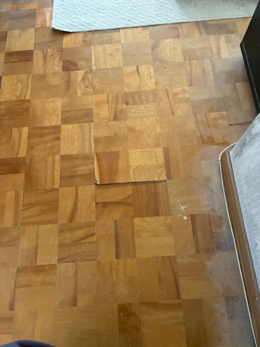 ポリタンク、調理器具、ゴミ箱、蛍光灯、スコップ、一般ごみ等の回収