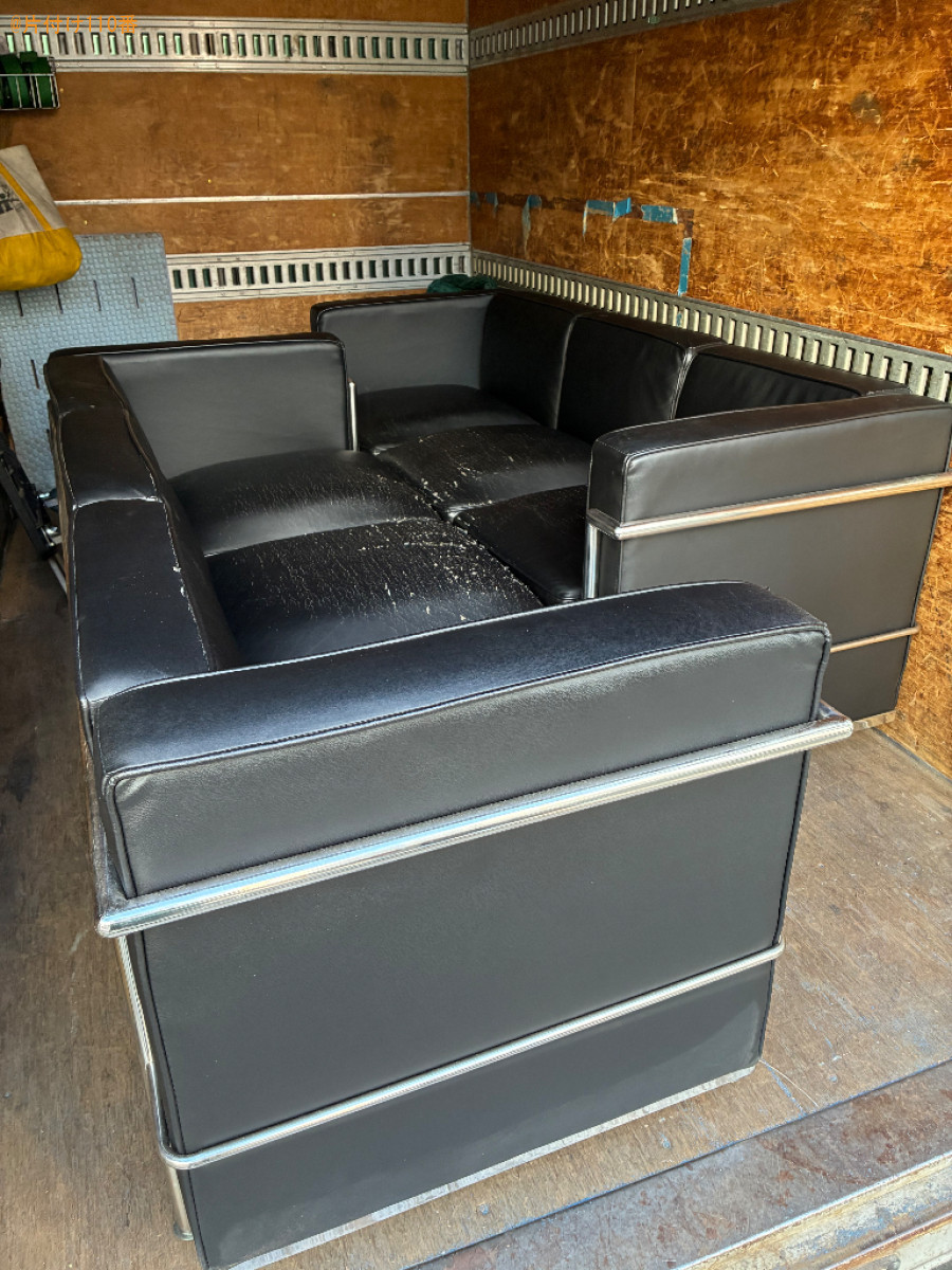 三人掛けソファーの回収・処分ご依頼　お客様の声